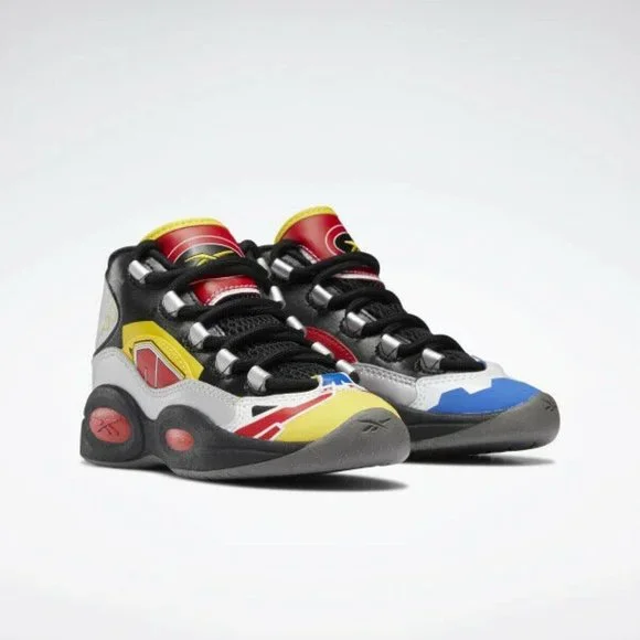 Reebok Question Mid Power Rangers Megazord GS Shoes GY0588 NEW Sz 7 / WMNS 8.5 - Picture 3 of 5